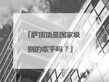 萨顶顶是国家级别的歌手吗?
