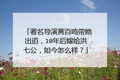 著名导演黄百鸣带她出道,10年后嫁给洪七公,如今怎么样?