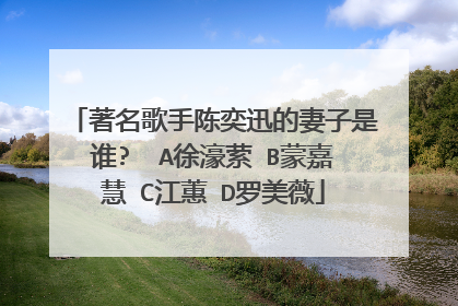 著名歌手陈奕迅的妻子是谁? A徐濠萦 B蒙嘉慧 C江蕙 D罗美薇