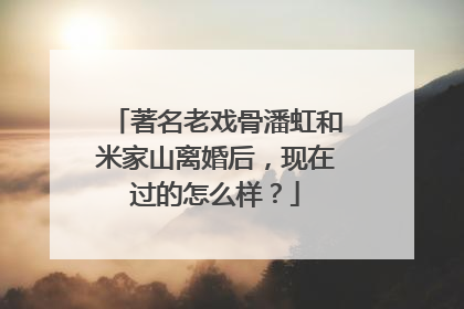 著名老戏骨潘虹和米家山离婚后，现在过的怎么样？