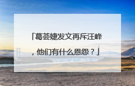 葛荟婕发文再斥汪峰，他们有什么恩怨？