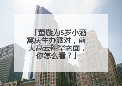 董璇为5岁小酒窝庆生办派对，前夫高云翔罕露面，你怎么看？
