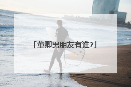 董卿男朋友有谁?