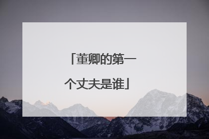 董卿的第一个丈夫是谁