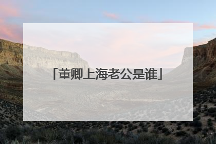 董卿上海老公是谁