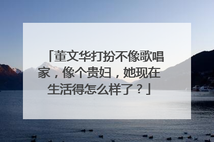 董文华打扮不像歌唱家，像个贵妇，她现在生活得怎么样了？