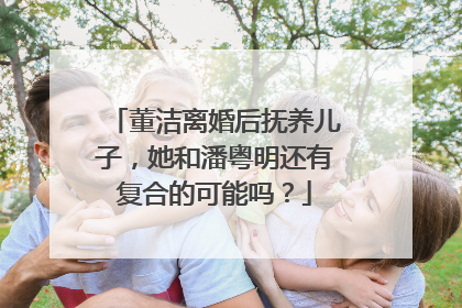 董洁离婚后抚养儿子,她和潘粤明还有复合的可能吗?