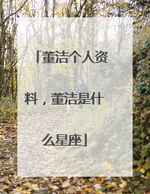 董洁个人资料，董洁是什么星座