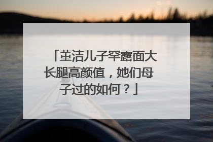 董洁儿子罕露面大长腿高颜值,她们母子过的如何?
