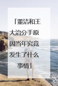 董洁和王大治分手原因当年究竟发生了什么事情