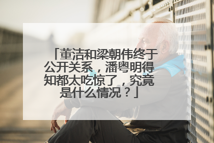 董洁和梁朝伟终于公开关系，潘粤明得知都太吃惊了，究竟是什么情况？