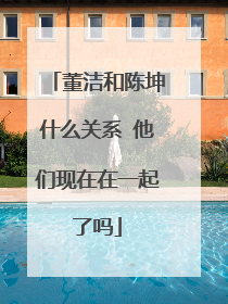 董洁和陈坤什么关系 他们现在在一起了吗