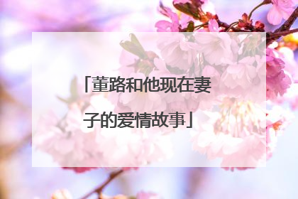 董路和他现在妻子的爱情故事