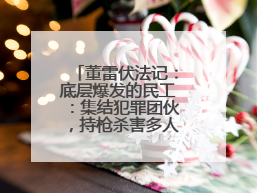 董雷伏法记:底层爆发的民工:集结犯罪团伙,持枪杀害多人,后来怎样?
