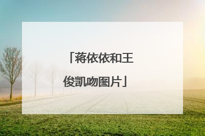 蒋依依和王俊凯吻图片