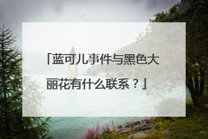 蓝可儿事件与黑色大丽花有什么联系?