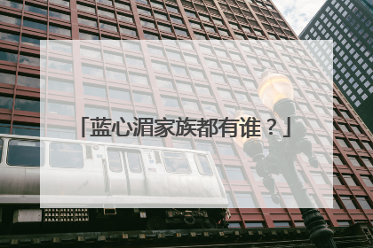 蓝心湄家族都有谁？