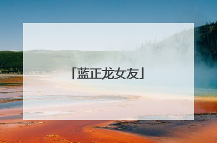 蓝正龙女友
