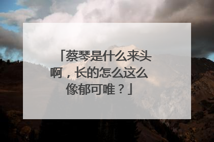 蔡琴是什么来头啊，长的怎么这么像郁可唯？
