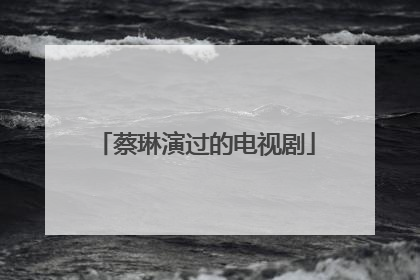 蔡琳演过的电视剧