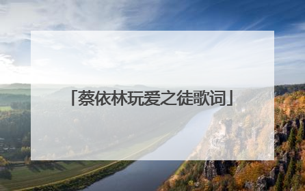 蔡依林玩爱之徒歌词