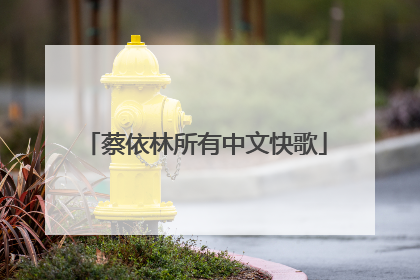 蔡依林所有中文快歌