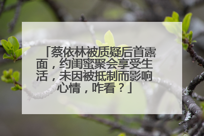 蔡依林被质疑后首露面,约闺蜜聚会享受生活,未因被抵制而影响心情,咋看?