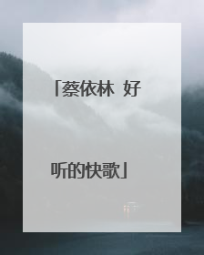 蔡依林 好听的快歌