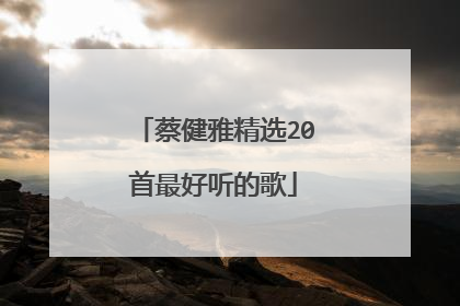 蔡健雅精选20首最好听的歌