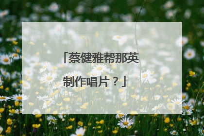 蔡健雅帮那英制作唱片？