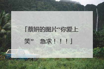 蔡妍的图片“你爱上笑”  急求！！！