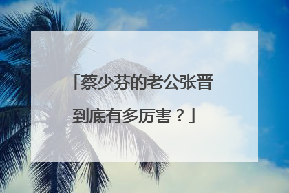 蔡少芬的老公张晋到底有多厉害？