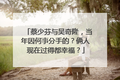 蔡少芬与吴奇隆，当年因何事分手的？俩人现在过得都幸福？