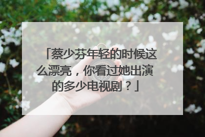 蔡少芬年轻的时候这么漂亮，你看过她出演的多少电视剧？