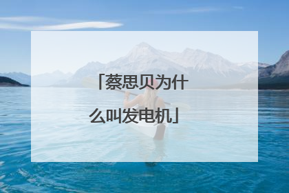 蔡思贝为什么叫发电机