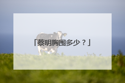 蔡明胸围多少？