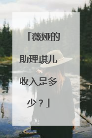 薇娅的助理琪儿收入是多少？