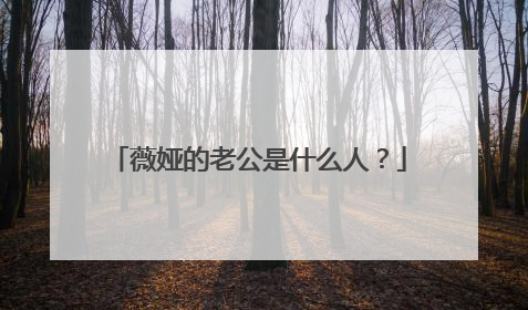 薇娅的老公是什么人？
