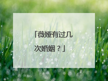 薇娅有过几次婚姻？