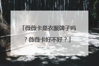 薇薇卡是衣服牌子吗？薇薇卡好不好？