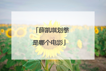 薛凯琪划拳是哪个电影