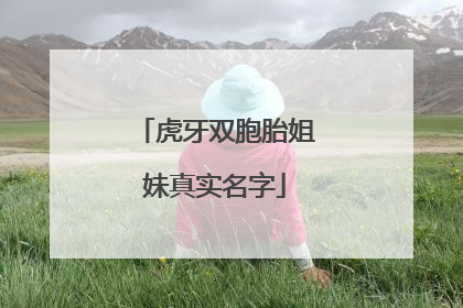 虎牙双胞胎姐妹真实名字