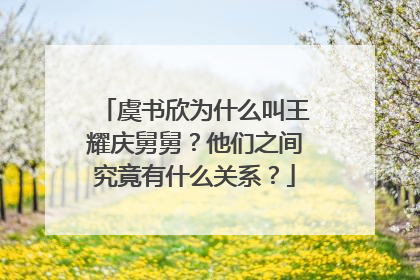 虞书欣为什么叫王耀庆舅舅？他们之间究竟有什么关系？