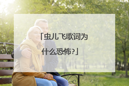 虫儿飞歌词为什么恐怖?