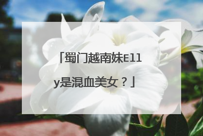 蜀门越南妹Elly是混血美女?