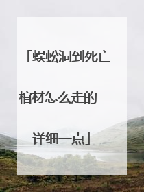 蜈蚣洞到死亡棺材怎么走的 详细一点