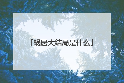 蜗居大结局是什么