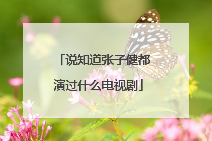 说知道张子健都演过什么电视剧