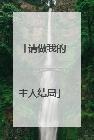 请做我的主人结局