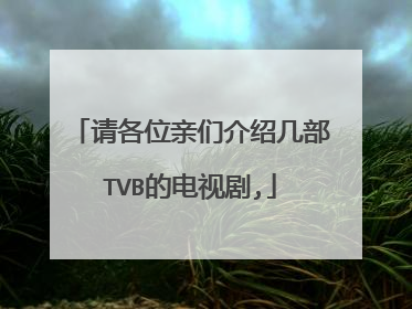 请各位亲们介绍几部TVB的电视剧,